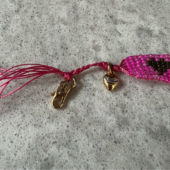 JUICY COUTURE vintage pink beaded bracelet - Picture 2 of 3